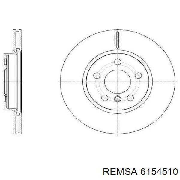 Передние тормозные диски 6154510 Remsa