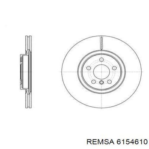 Передние тормозные диски 6154610 Remsa