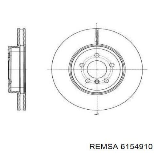 Передние тормозные диски 6154910 Remsa