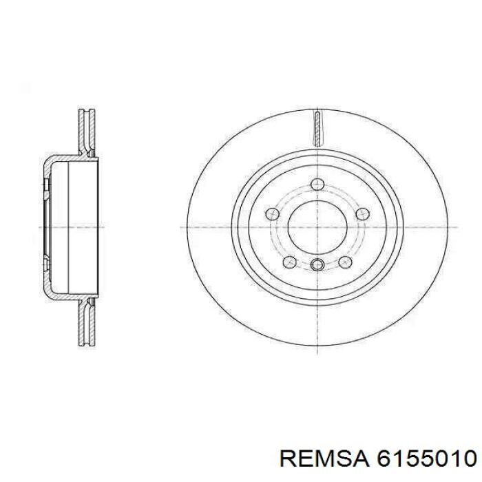 Тормозные диски 6155010 Remsa