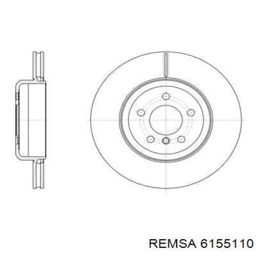 Задний дисковый тормоз Remsa 6155110