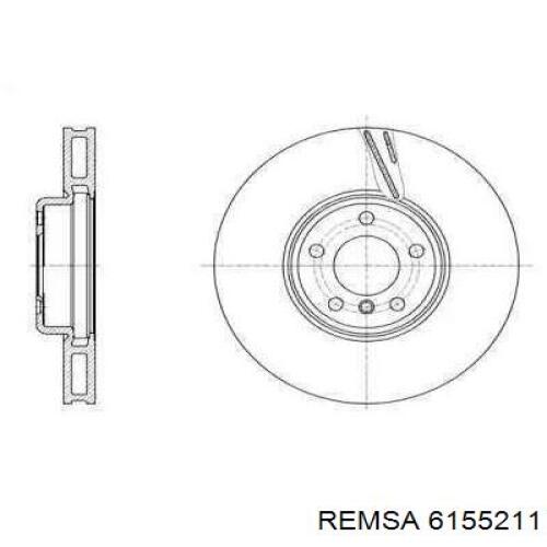 6155211 Remsa диск тормозной передний