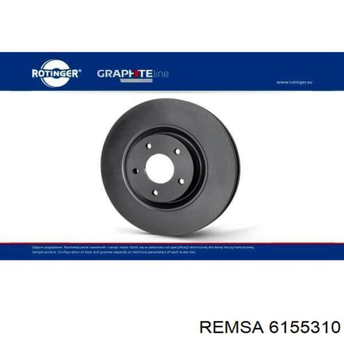 Передние тормозные диски 6155310 Remsa