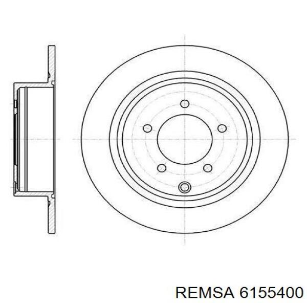 Тормозные диски 6155400 Remsa