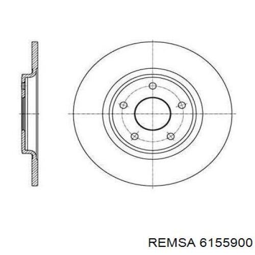 Тормозные диски 6155900 Remsa