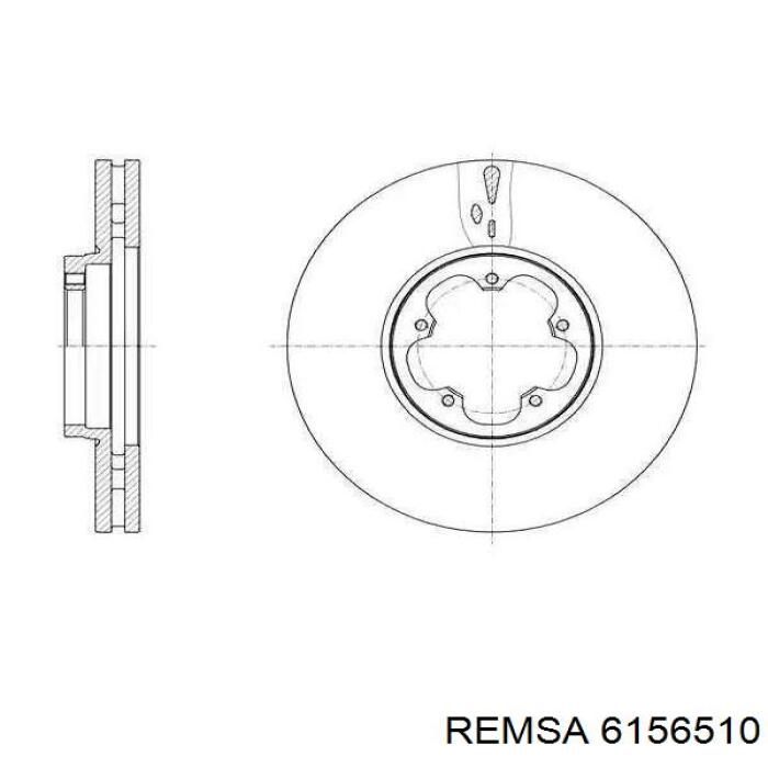 6156510 Remsa disco do freio dianteiro