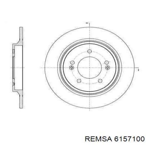 Задний тормозной диск Remsa 6157100 цена, от 41.22 USD