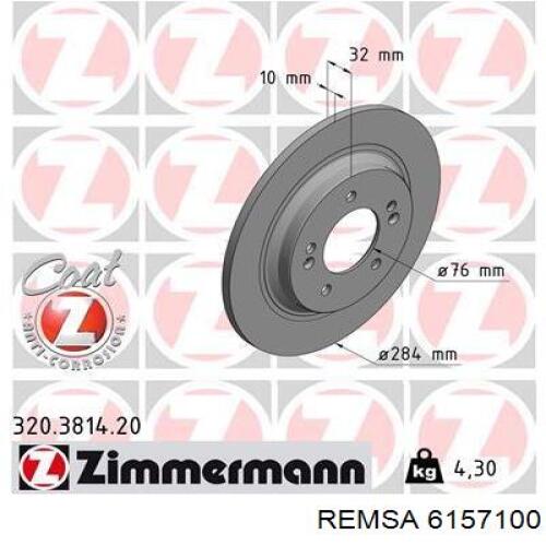 6157100 Remsa Дисковый тормоз