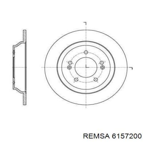 Тормозные диски 6157200 Remsa