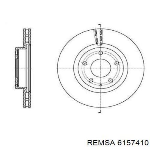 Тормоз дисковый передний Remsa 6157410 цена, от 52.25 USD