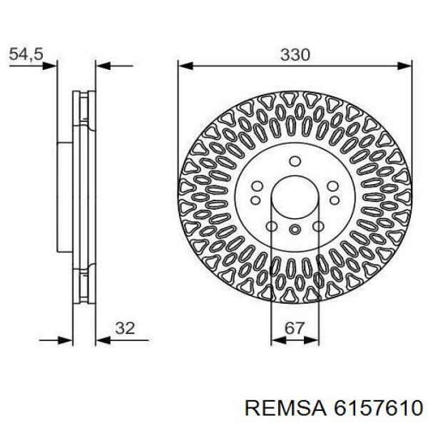 Купить 6157610 Remsa Ротор тормозной