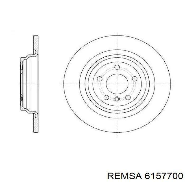 Тормозные диски 6157700 Remsa