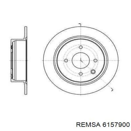 6157900 Remsa диск тормозной задний