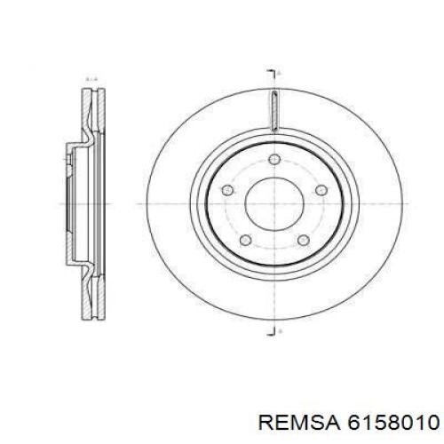 61580.10 Remsa диск тормозной передний