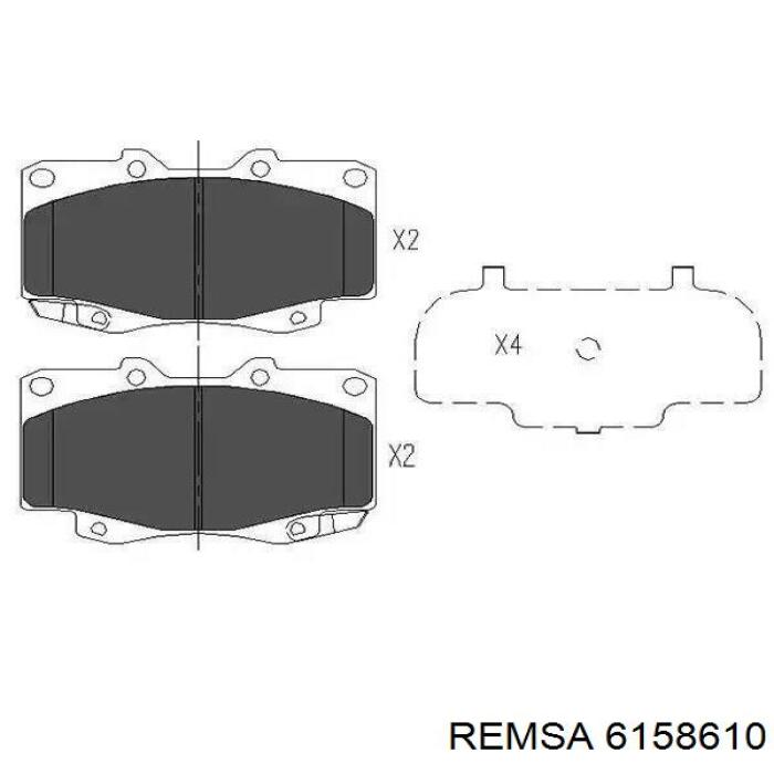 Передний тормозной диск Remsa 6158610