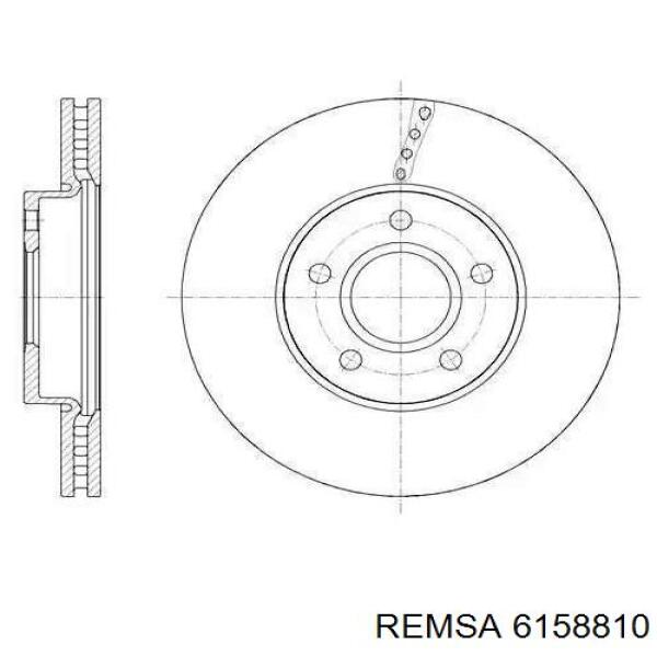 61588.10 Remsa передние тормозные диски