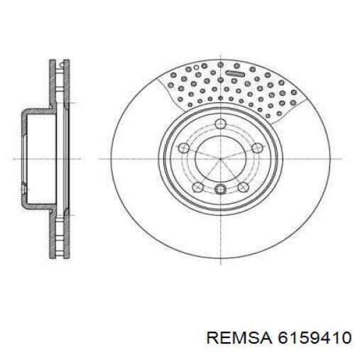 Передние тормозные диски 6159410 Remsa