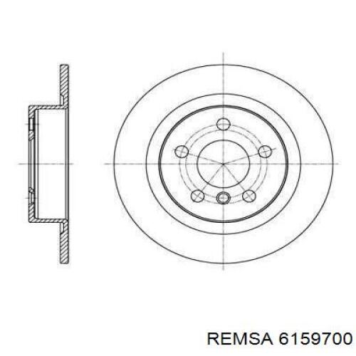 Тормозные диски 6159700 Remsa