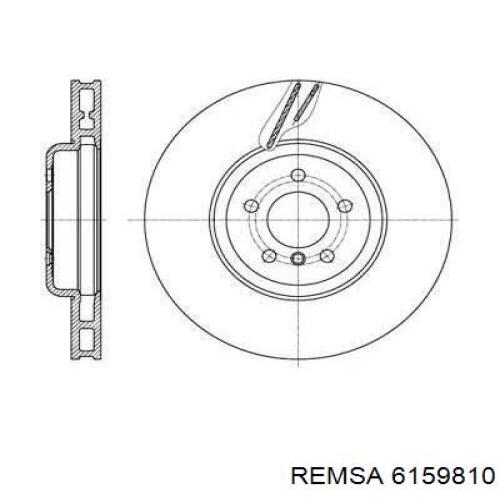 Передние тормозные диски 6159810 Remsa