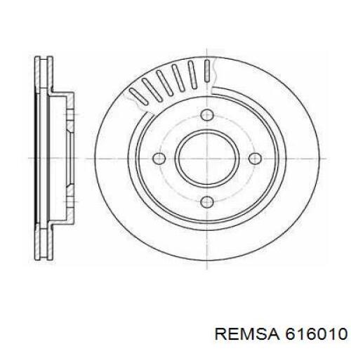 616010 Remsa диск тормозной задний