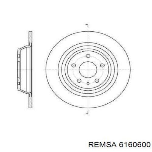 Тормозные диски 6160600 Remsa