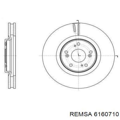 6160710 Remsa Диск тормозной передний