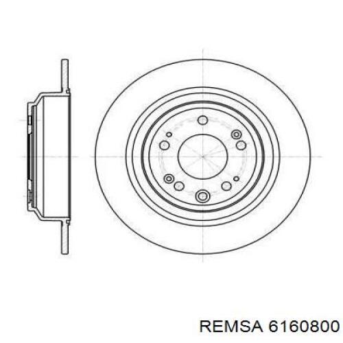 Тормозные диски 6160800 Remsa