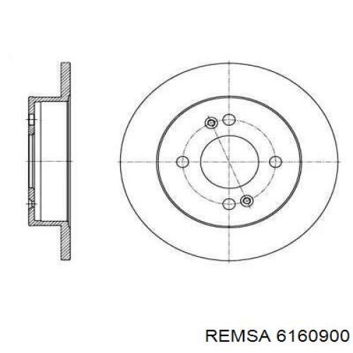 Тормозные диски 6160900 Remsa