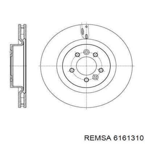 Передние тормозные диски 6161310 Remsa