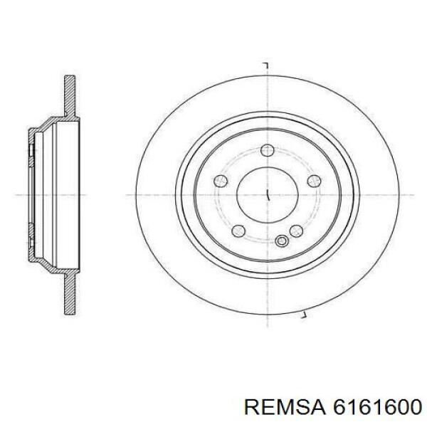 Тормозные диски 6161600 Remsa