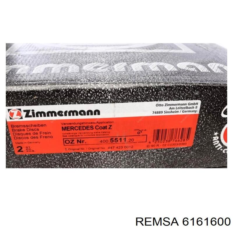 Купить 6161600 Remsa Диск тормозной задний