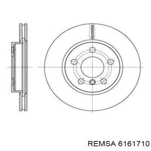 Передние тормозные диски 6161710 Remsa