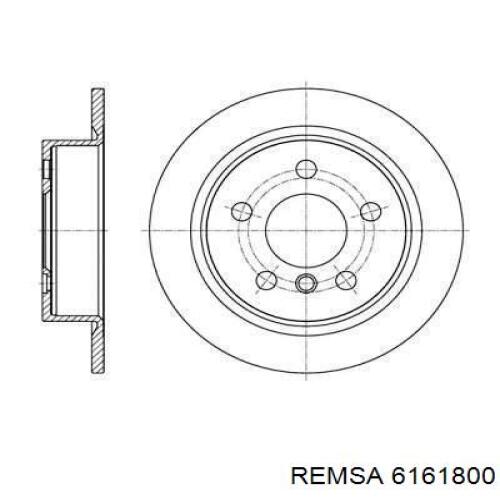 6161800 Remsa disco do freio traseiro