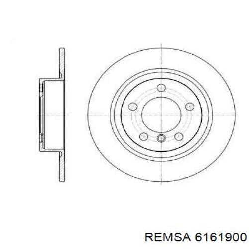 6161900 Remsa disco do freio traseiro