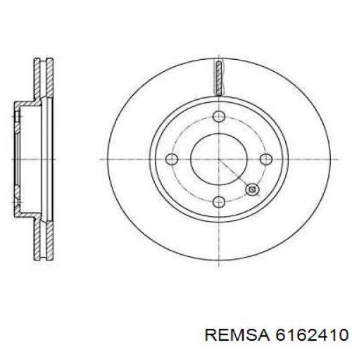 Передние тормозные диски 6162410 Remsa