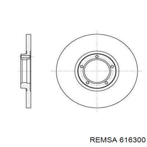 Передние тормозные диски 616300 Remsa