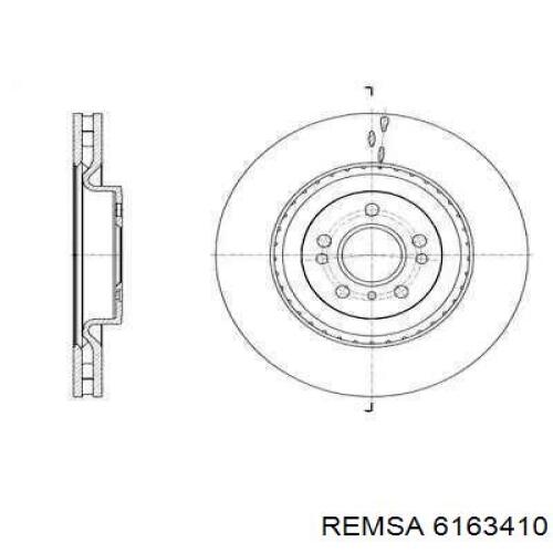 Передние тормозные диски 6163410 Remsa