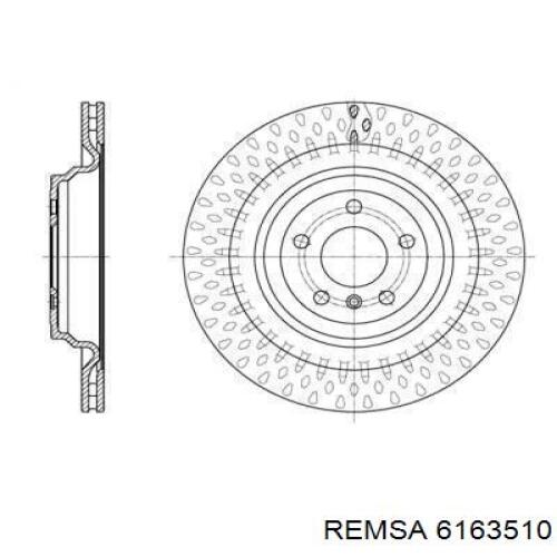 61635.10 Remsa диск тормозной задний