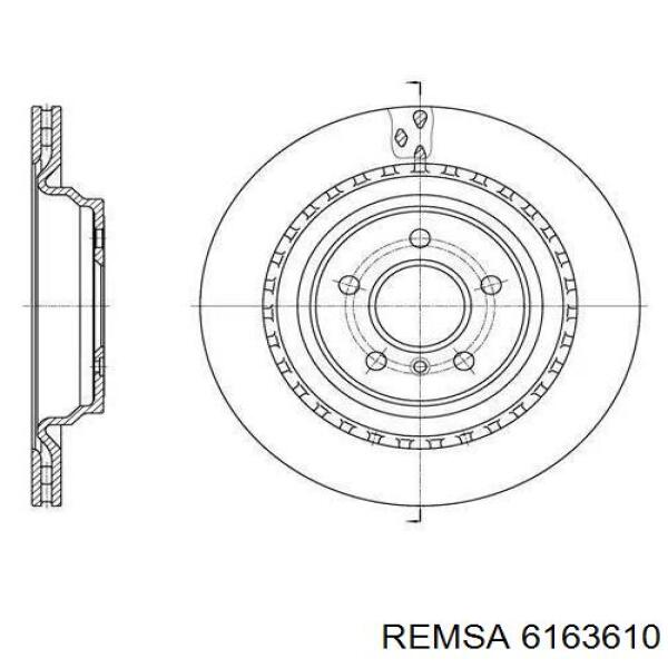 Тормозные диски 6163610 Remsa