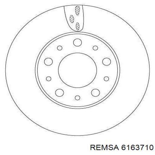 Диск гальмівний передній 6163710 Remsa