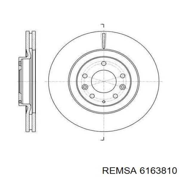 6163810 Remsa диск тормозной передний