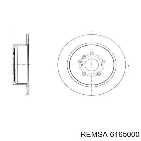 Тормозные диски 6165000 Remsa