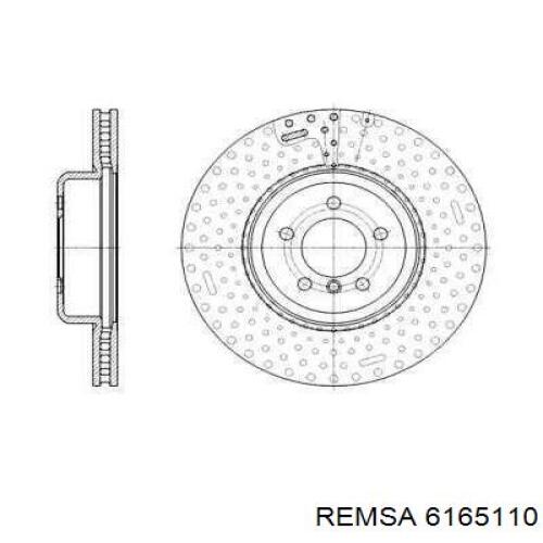 61651.10 Remsa передние тормозные диски