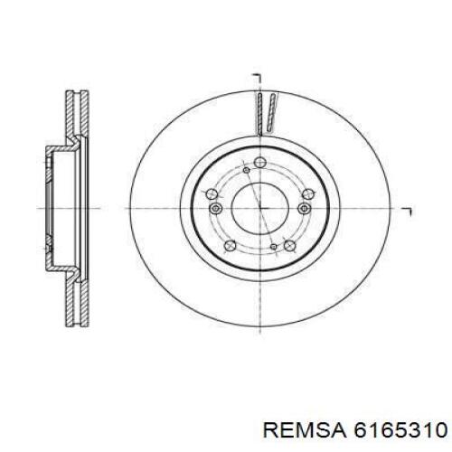 61653.10 Remsa тормозные диски