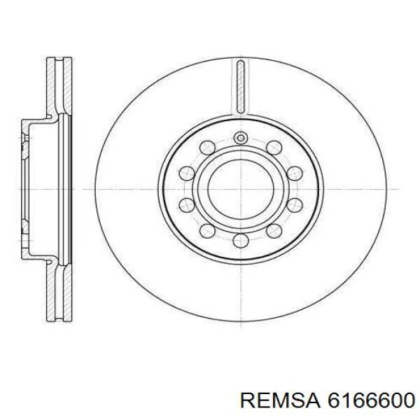 Тормозные диски 6166600 Remsa