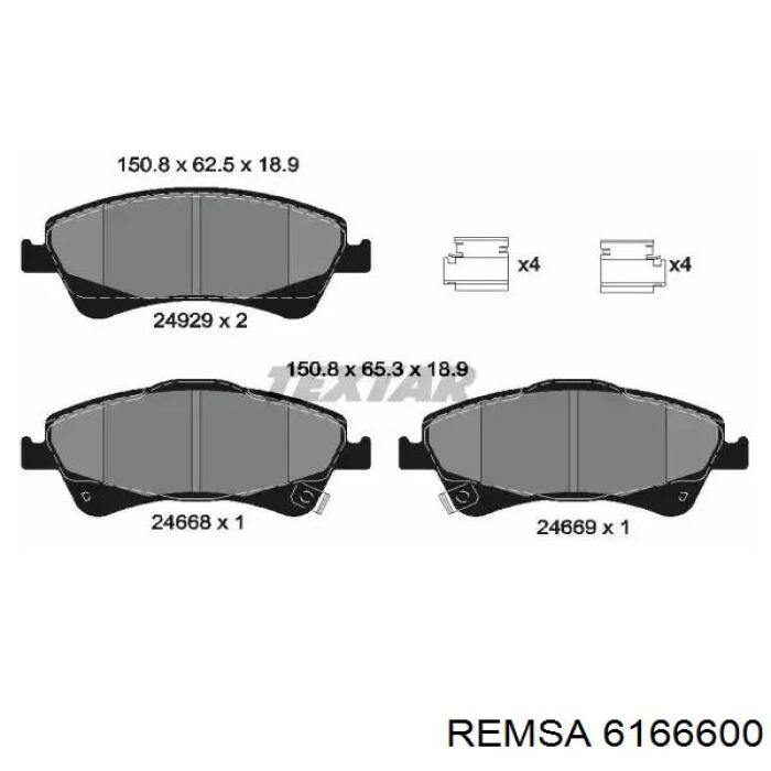 Задний дисковый тормоз Remsa 6166600