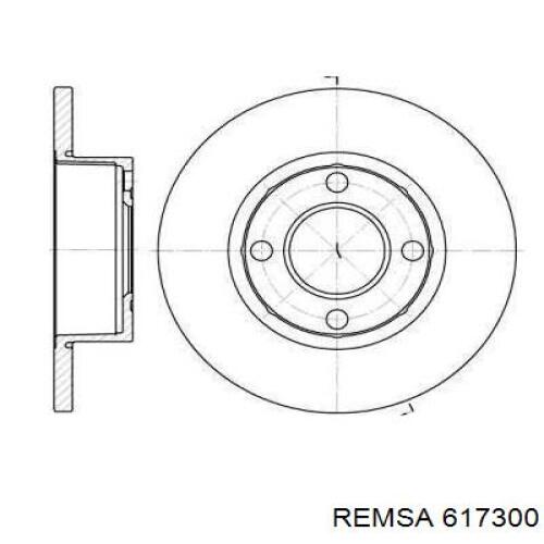 Передние тормозные диски 617300 Remsa