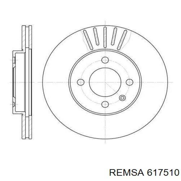 617510 Remsa диск тормозной передний