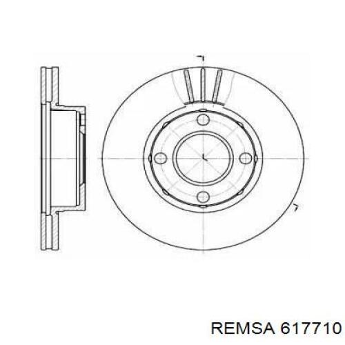 Передний тормозной диск Remsa 617710