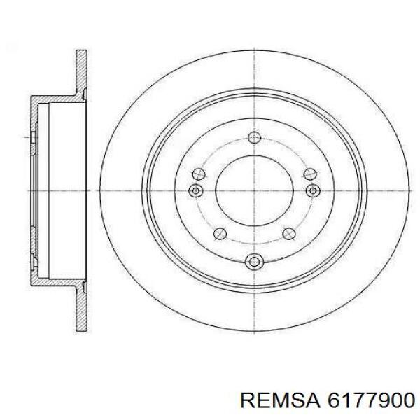 Тормозные диски 6177900 Remsa